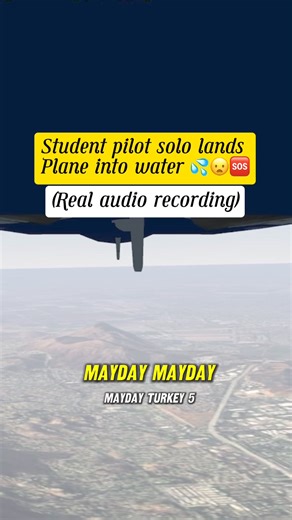 Student pilot solo lands plane in water 😦 #pilot #viral #captain #ATC #planes | FlightDrama