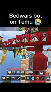 Bot from Temu 😭 #bedwars #blockmango