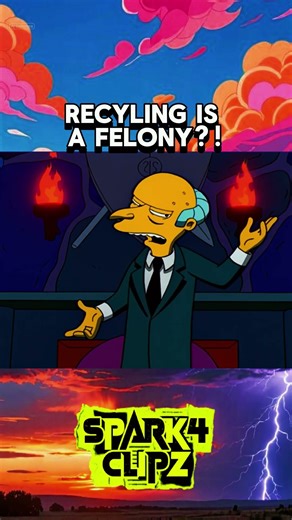 Mr. Burns somehow makes the environment illegal!! #simpsons #shorts #nostalgia
