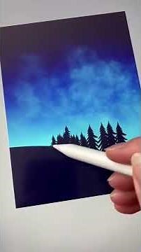 Landschaft in 5 Minuten malen (Procreate Tutorial) Digital Art