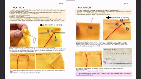 Hand Sewing Stitches PDF Sewing Manual | Instant Download | Beginner Sewing Stitches | Sewing Book PDF - Etsy