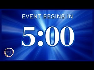Event Starts in 5 Minutes | Countdown for Livestreams, Webinars & Conferences