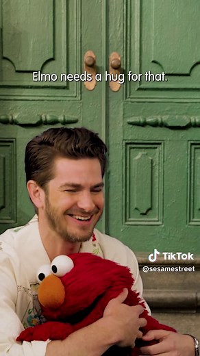 Together, let’s celebrate all the people we miss each and every day. Thank you, Elmo and Andrew. 💛💚 #SesameStreet #EmotionalWellBeing #elmo #andrewgarfield