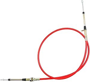 80833 Automatic Transmission Shifter Cable Eyelet End Replacement Fit for B&M Automotive Heavy Duty Performance Shifter Cable Alloy Steel Material 5ft Long Af72-1002 BMM-80833 0.375" Red