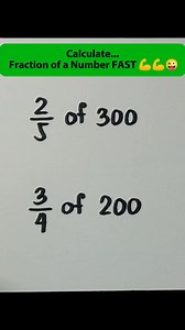 397K views · 3.2K reactions | Calculate Fast ‼️ Fraction of a number  #learning #mathematics #mathhacks | Mathtuto | Facebook