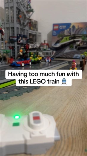 Having to much fun with this Lego train 🚆 😂 #lego #train #legocity