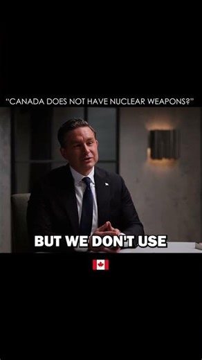 Canada doesn't have nuclear weapons? 😐#pierrepoilievre #podcast #trendingshorts