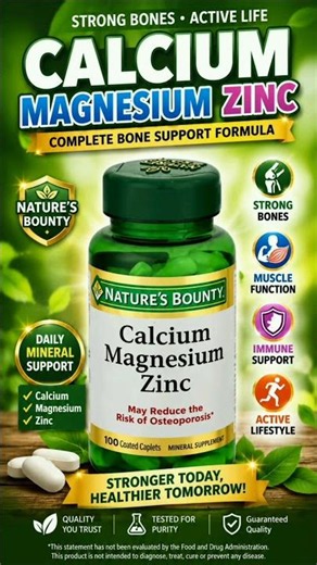 💪 Strong Bones, Strong Life! | Calcium Magnesium Zinc Supplement Benefits