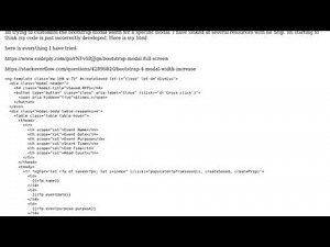 customizing a bootstrap 4 modal width