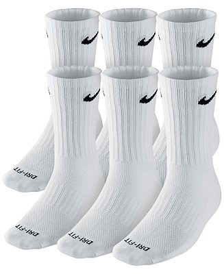 Nike Unisex Everyday Plus Cushioned Training Crew Socks, 6-Pack - Macy's