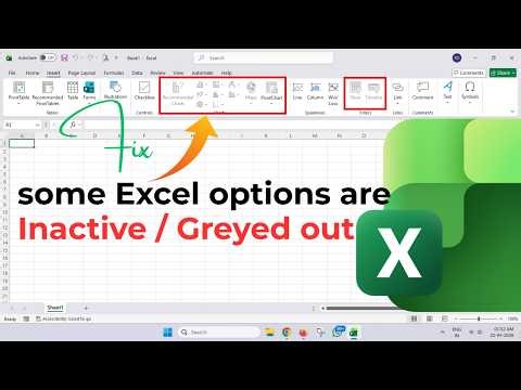 Fix - Some Excel Options are Inactive or Greyed Out (2026)