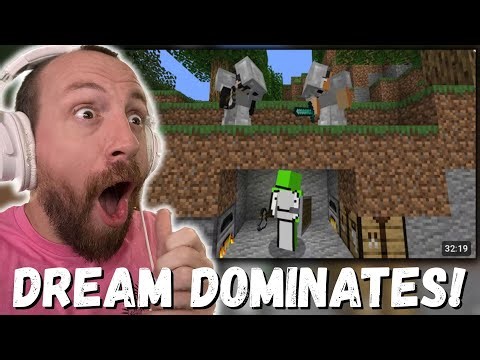 DREAM DOMINATES!!! Dream Minecraft Speedrunner VS 2 Hunters REVIVAL (REACTION!!!)