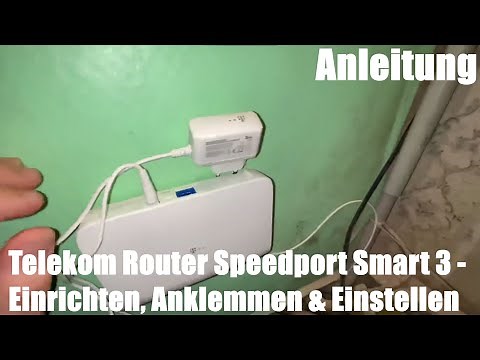 Telekom Router Speedport Smart 3 einrichten, anklemmen und einstellen Glasfaser Router Montage DIY
