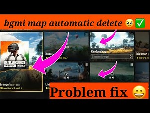 bgmi maps automatic delete problem fix 2.5.0 || bgmi tips and tricks