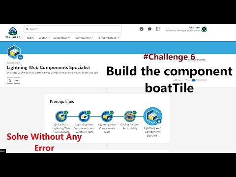 Lightning Web Components Specialist|| Challenge No 6|| Build the component boatTile