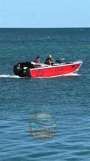 This boat definitely stands out! 'Chilli' heading out for a fish on Sunday Morning.