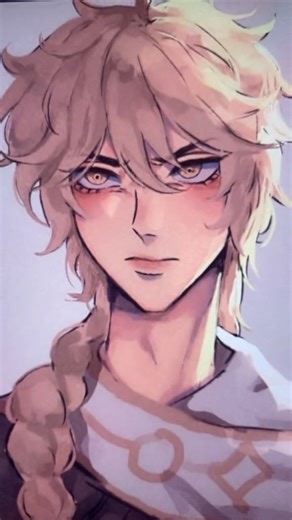 angry aether in my style hehe #genshinimpact #aether