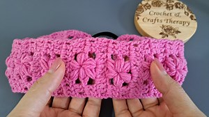How to crochet flowers headband. Step by step. | Crochet & Crafts Therapy