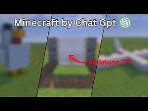 Can ChatGPT actually build things in Minecraft ?