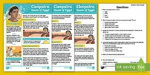 LKS2 Cleopatra: Queen of Egypt Reading Comprehension Activity