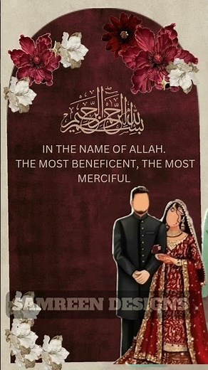 “Beautiful Wedding Invitation Design | Trending Wedding Card Made in Canva”