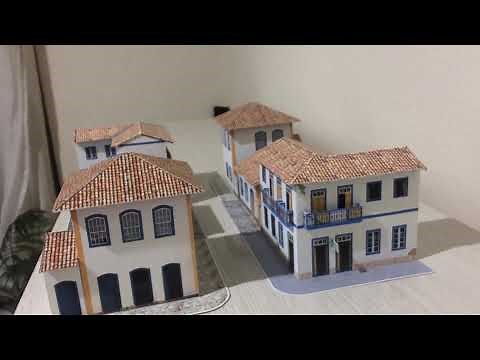 Maquete Casas Colonial - Arquitetura - City3d