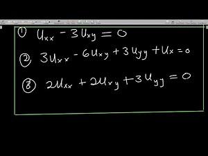 Classification of second order partial differential equation with examples
