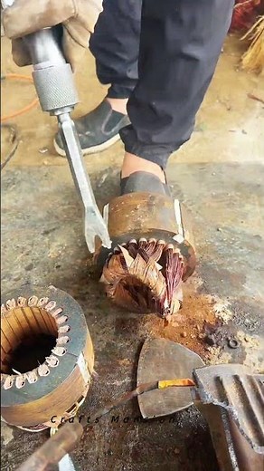 Efficient Method For Stripping Copper From Electric Motor Cores #electroreduction