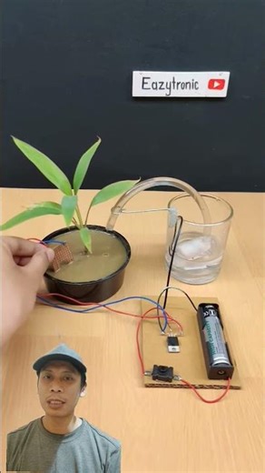 Smart Irrigation System Using DC Motor Pump #experiment #miniproject #dcmotor