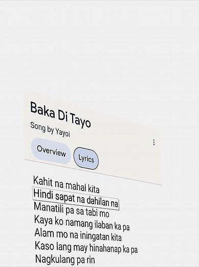 Baka Di Tayo - LYRICS by Yayoi