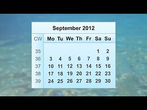 September 2012 Calendar