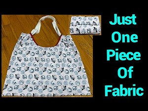 How To Make Foldable Large Size Shopping Bag/DIY Reusable Tote Bag ,Grocery Bag Easy Sewing Tutorial