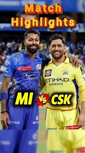 MI vs CSK Match 38 Highlights IPL 2025 | Rohit Sharma & SKY Smash CSK in 9-Wicket Thrashing! #IPL2025 #MIvsCSK #RohitSharma #SuryakumarYadav #CSKvsMI #ElClasico #JaspritBumrah #MSDhoni #WankhedeStadium #CricketFever #IPLCricket #MIWin #T20Cricket #ShivamDube #ravindrajadeja | Crickalyze | Facebook