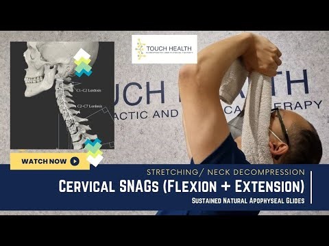 Cervical SNAGs (Sustained Natural Apophyseal Glides) Self Neck Decompression/Mobilisation with Towel