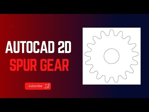 AutoCAD 2D: Involute Profile of Spur Gear | TechTutorials