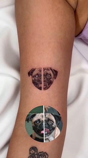 Artist 🖤 @lalo.vm . ❤️Follow @luckypugtattoos for the best Daily pug tattoos . Tag us in your posts & stories or #luckypugtattoos to get your pug tattoo featured on @luckypugtattoos | Lucky Pug Tattoos