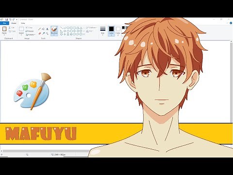How to Draw Mafuyu Sato - Given | How to Draw Anime MS Paint Tutorial