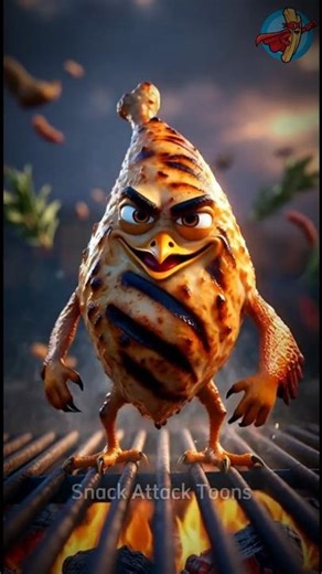 Talking Chicken Trio! 🍗 Funny Fried Chicken Cartoon Animation #shots #viral