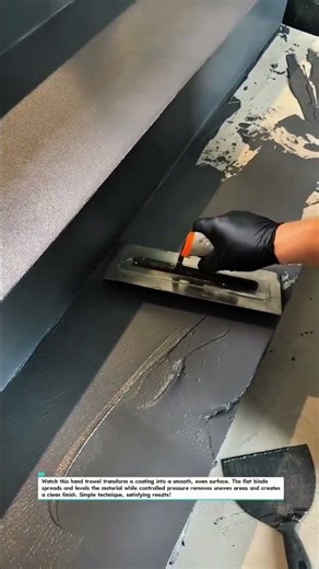 Smooth Epoxy Finish With a Hand Trowel Like Pro for Perfect Results! #Epoxy #Concrete #Construction