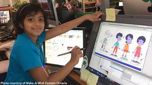 #LIVEonLocal12 News at 11 with Paula Toti Local 12 News is live streaming: http://bit.ly/Local12LIVENews The Make-A-Wish Foundation has made a wish come true for one young girl. In May of this year, 10-year-old Trisha Puthenpurackal and her family spent a few days in Ottawa, Canada working with the animation team of her favorite show, Cyberchase. On Sunday, Trisha saw her self-designed and self-voiced character "Oona" on the air for the first time. Brad Underwood Local 12 has more on the story. 