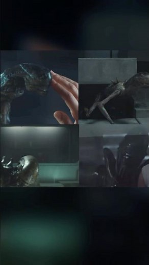 Suffocating pressure! All 4 Alien stages in one frame👾⚡️#alienearth #alien #fyp