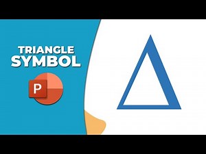 How to add triangle symbol in PowerPoint