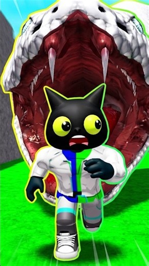 escape big snake obby #roblox #snake # runn #catgamer