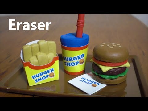 消しゴム作成 Eraser 3 - Hamburger ハンバーガー