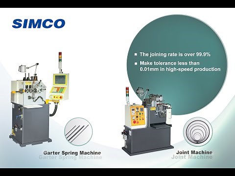 Garter Spring Manufacturing ~ Garter Spring and Joint Machine display