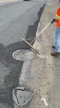 How to rake a asphalt joint