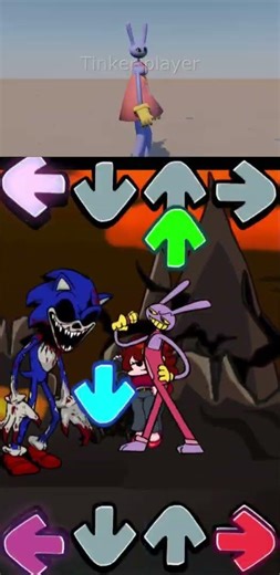 FNF Jax VS Sonicexe Amazing Digital Circus #Shorts