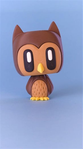 COOBO Owl is here! 3D printable files are at the link in bio #3dprint #collectibletoys #owl
