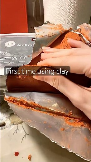 ⚠️TW:sharp objects!!! First time using clay please be nice 😭 3rd of march 2026 first video
