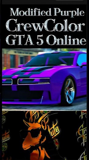 Unlock Your CUSTOM PURPLE CrewColor in GTA5 Online NOW!